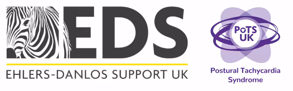 Ehlers-Danlos Support UK logo, PoTS UK logo