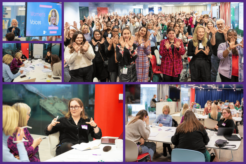 Lots of females during Women's voices Conference